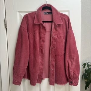 XL corduroy shacket by ZARA